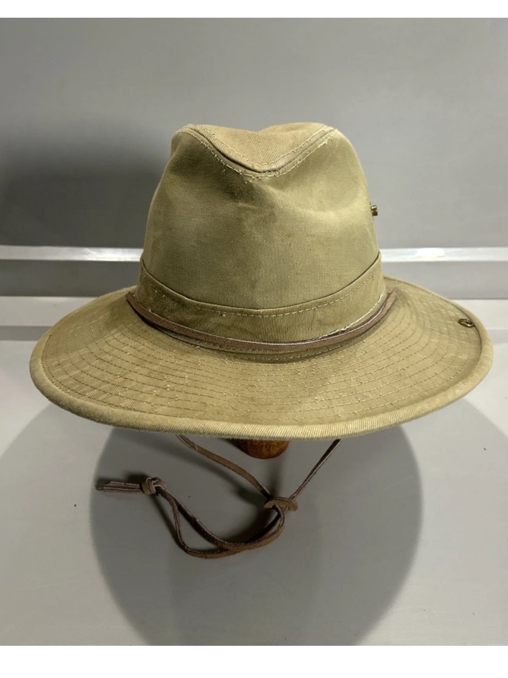 VTG Hatquarters USA Small Henschel Aussie Breezer Earth Safari Beige Hat Cap